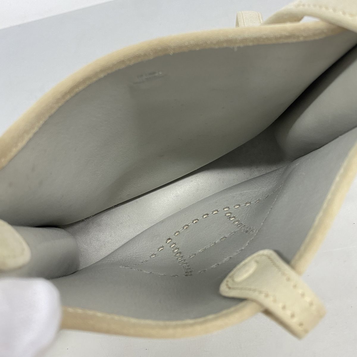 Hermes Shoulder Bag Evelyne TPM Dobris Beton Silver — view 4