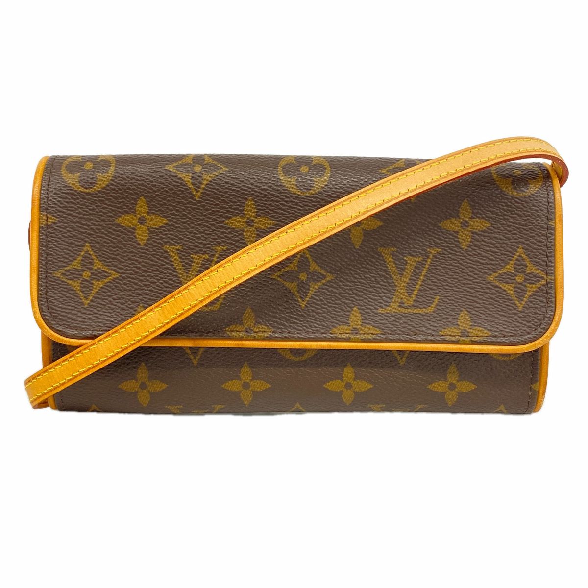 Louis Vuitton Shoulder Bag Monogram Pochette Twin PM Brown