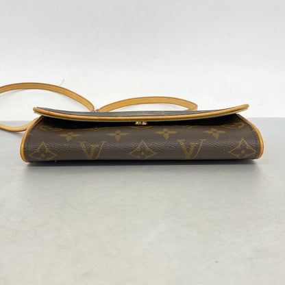 Louis Vuitton Shoulder Bag Monogram Pochette Twin PM Brown — view 3