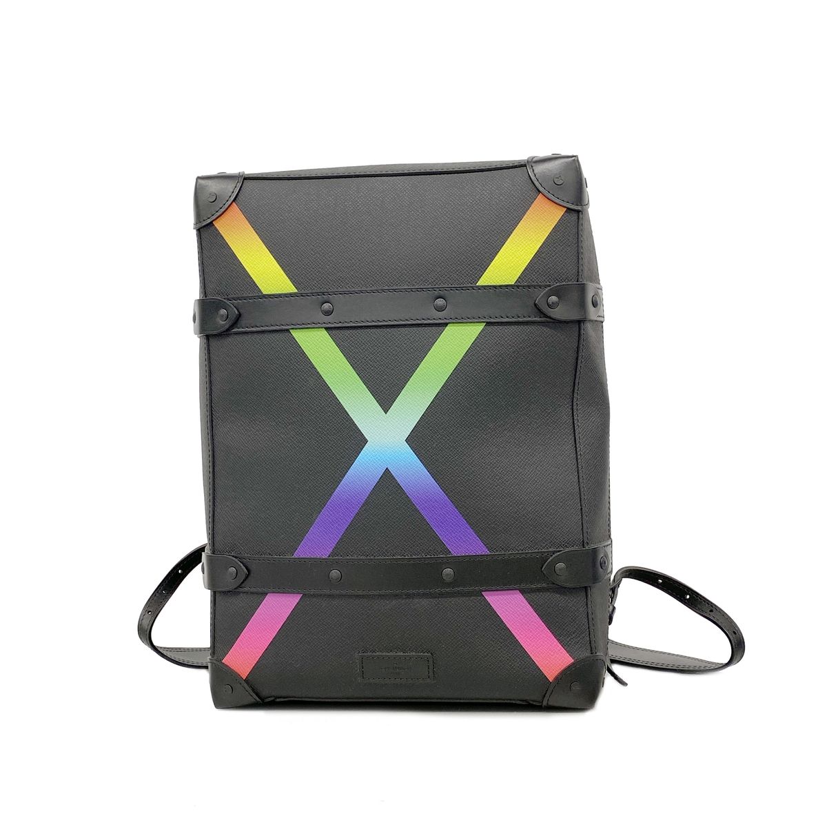 Louis Vuitton Backpack Taiga Rainbow Soft Trunk PM Noir