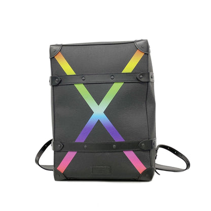 Louis Vuitton Backpack Taiga Rainbow Soft Trunk PM Noir