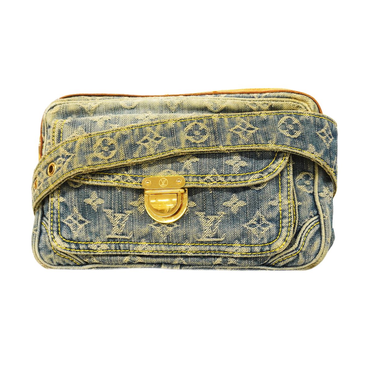 Louis Vuitton Waist Bag Monogram Denim Blue