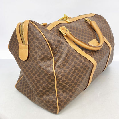 Celine Boston Bag Macadam Brown Gold — view 2