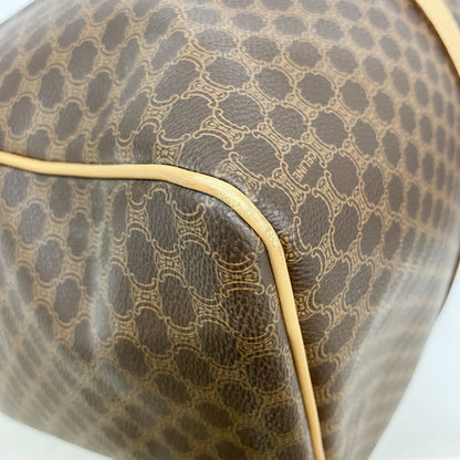 Celine Boston Bag Macadam Brown Gold — view 6