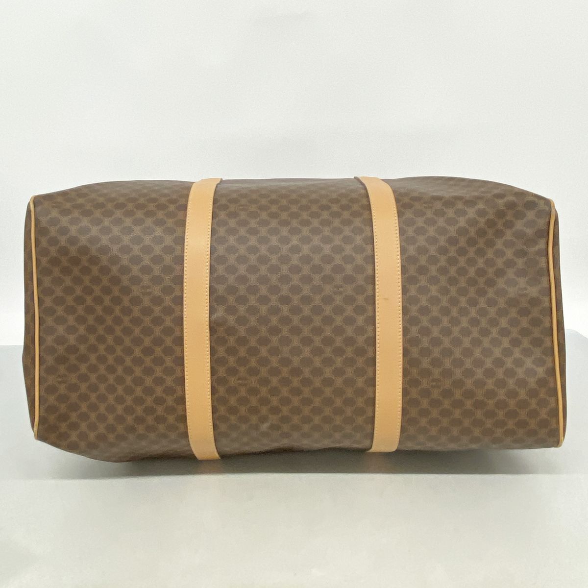 Celine Boston Bag Macadam Brown Gold — view 3