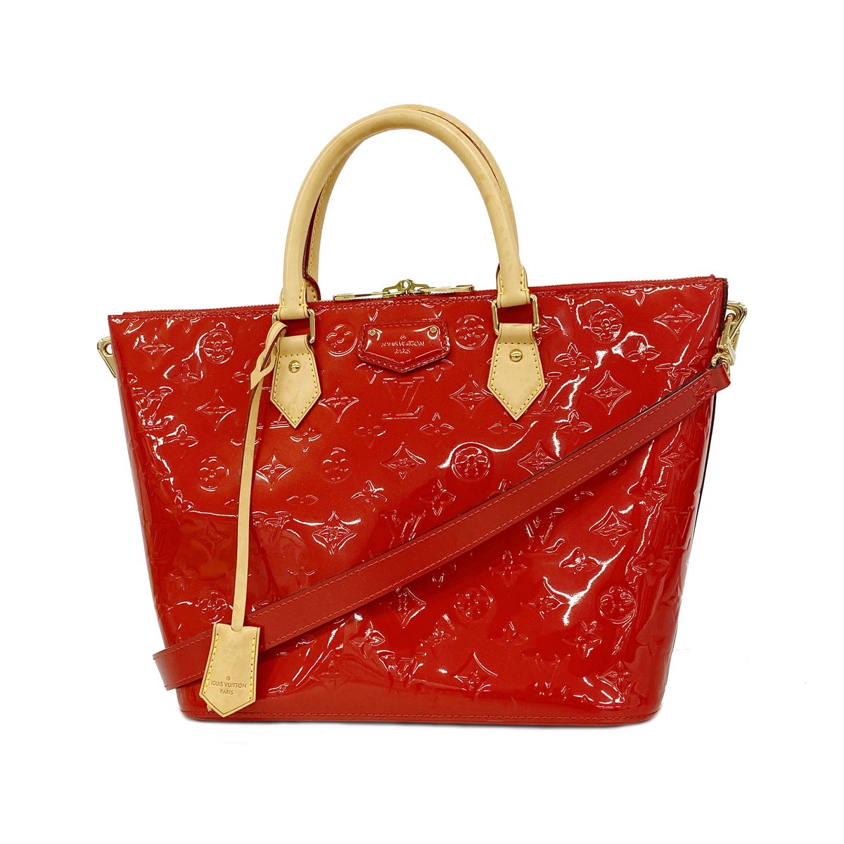 Louis Vuitton Handbag Vernis Montebello MM Cerise 2-Way Bag