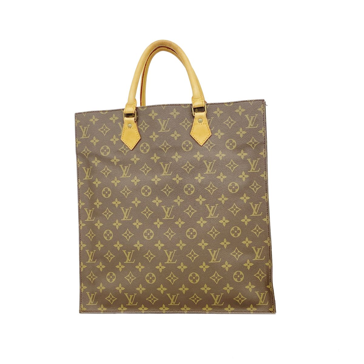 Louis Vuitton Tote Monogram Sac Plat Brown