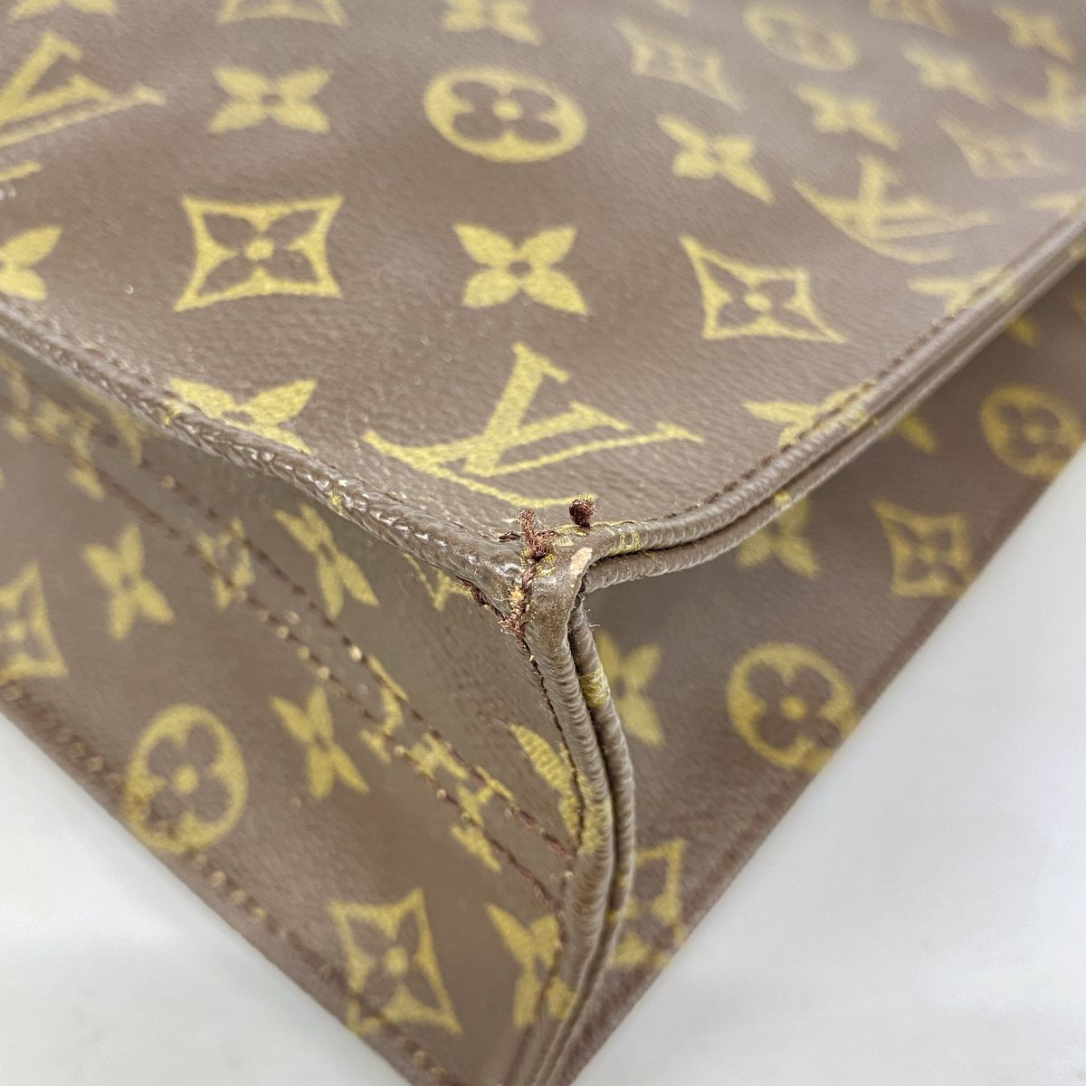 Louis Vuitton Tote Monogram Sac Plat Brown — view 8