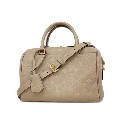 Louis Vuitton Handbag Monogram Empreinte Speedy Bandouliere 25 Taupe Glace