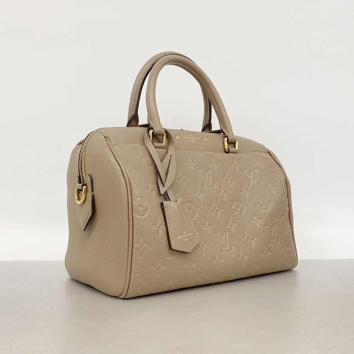 Louis Vuitton Handbag Monogram Empreinte Speedy Bandouliere 25 Taupe Glace — view 2