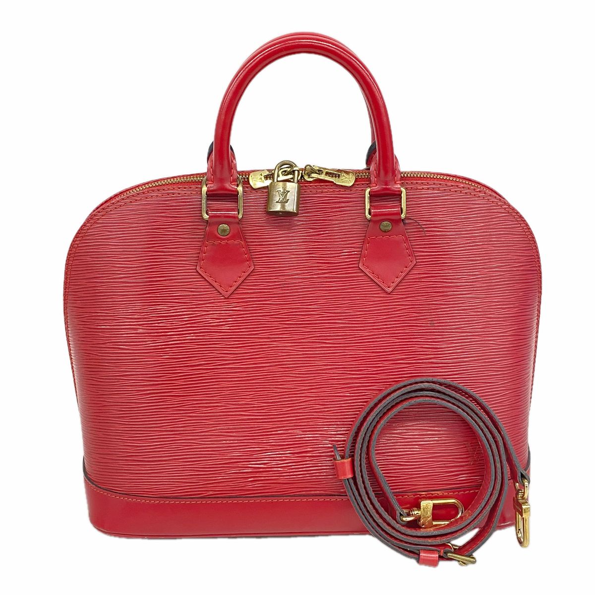 Louis Vuitton Handbag Epi Alma Castilian Red 2-Way Bag