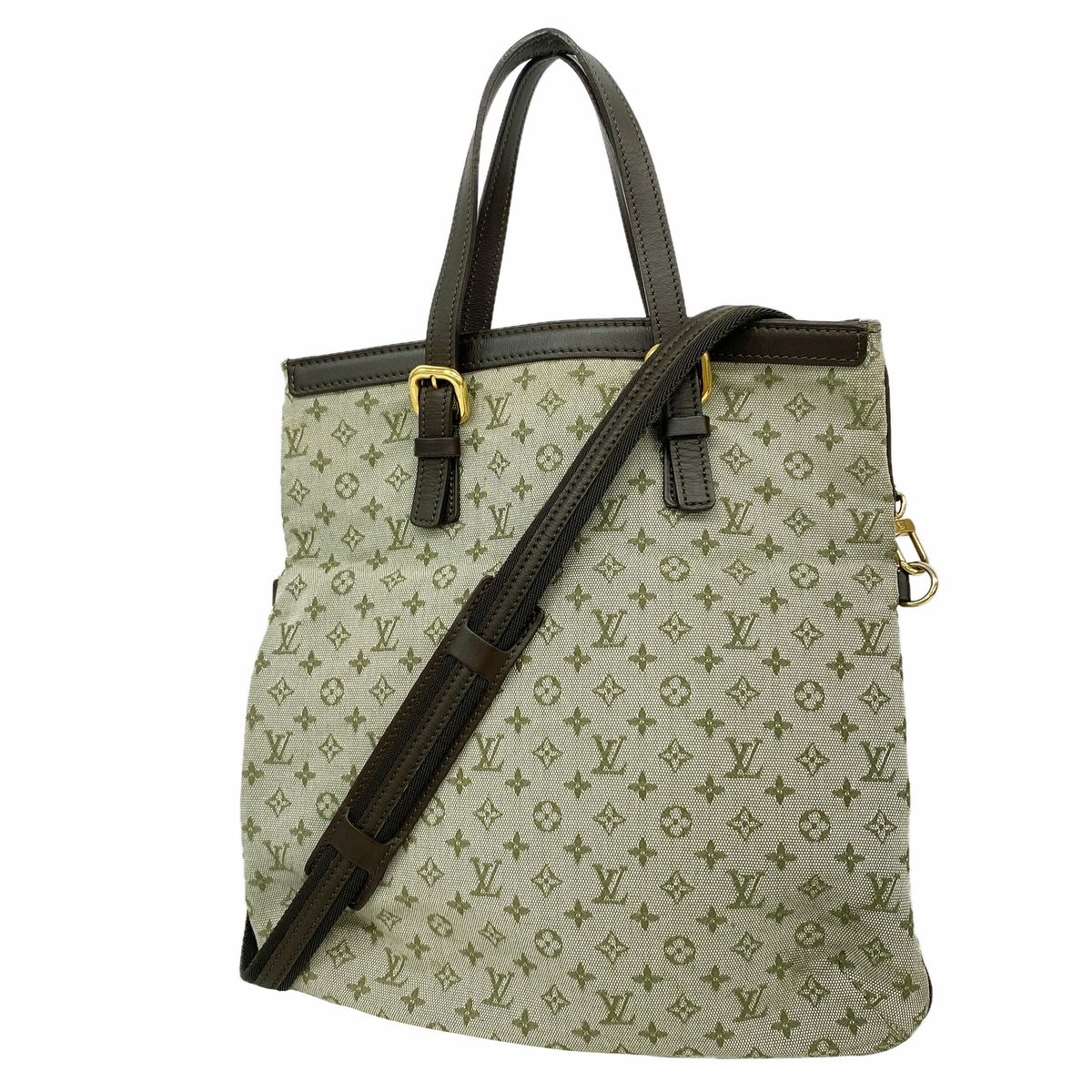 Louis Vuitton Handbag Monogram Mini Francoise Khaki 2-Way Bag
