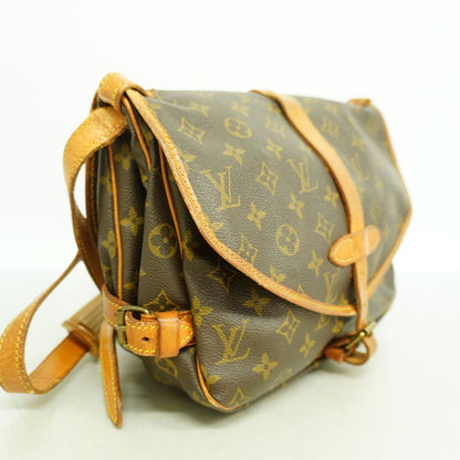 Louis Vuitton Shoulder Bag Monogram Saumur 30 Brown — view 2