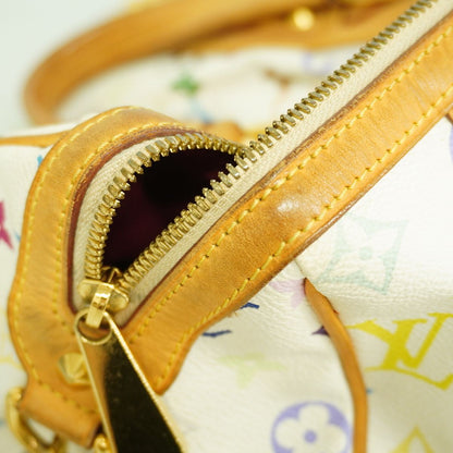 Louis Vuitton Handbag Monogram Multicolor Courtney MM Blanc 2-Way Bag — view 8