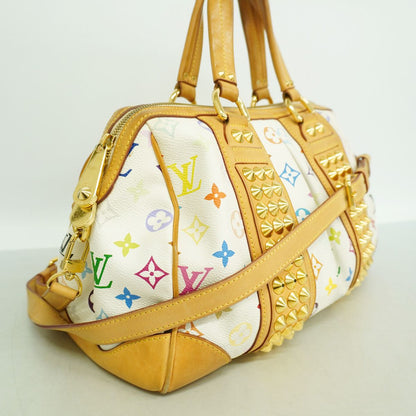 Louis Vuitton Handbag Monogram Multicolor Courtney MM Blanc 2-Way Bag — view 2