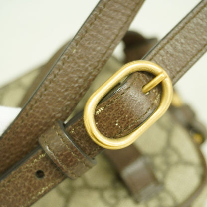Gucci Shoulder Bag Ophidia Brown Gold — view 7