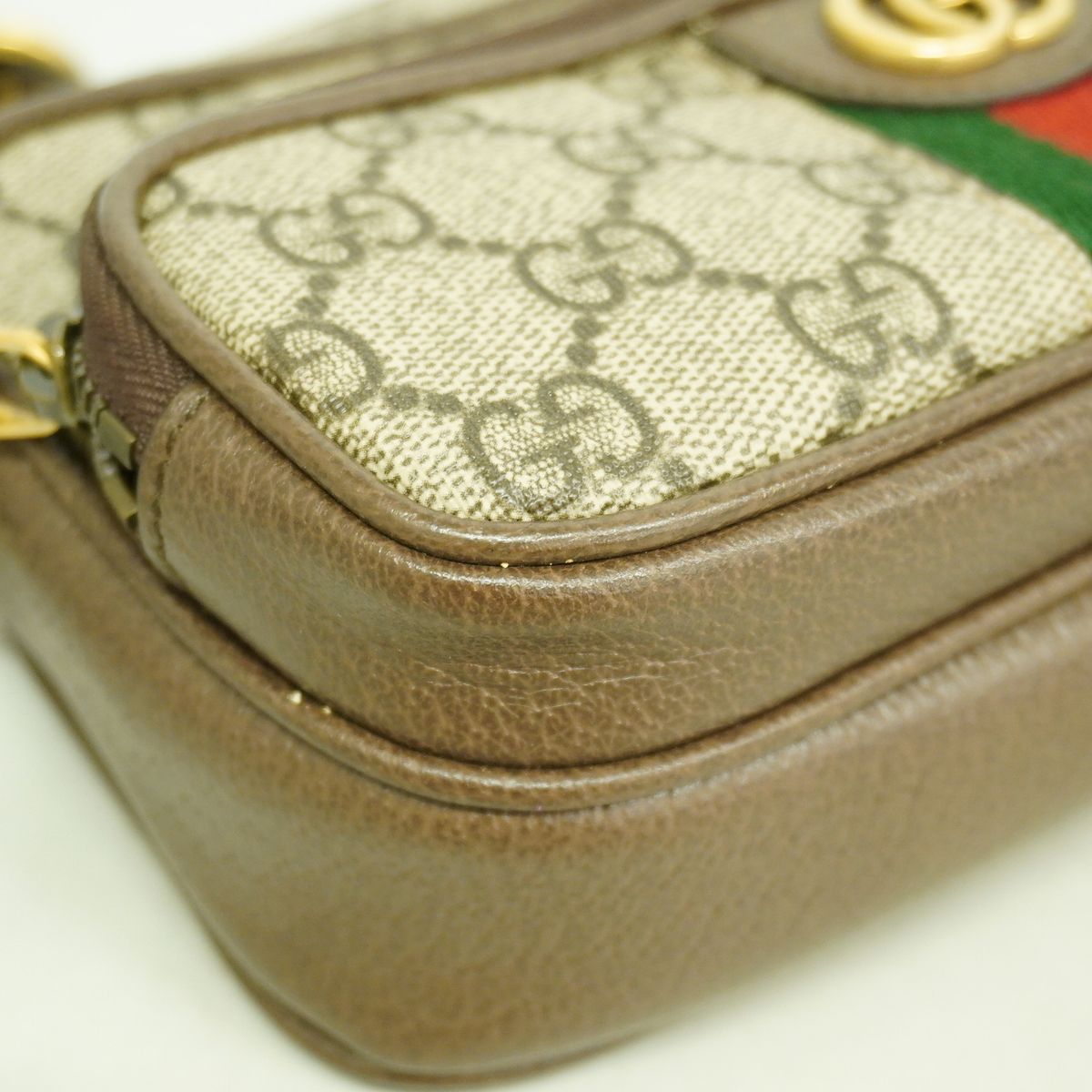 Gucci Shoulder Bag Ophidia Brown Gold — view 6