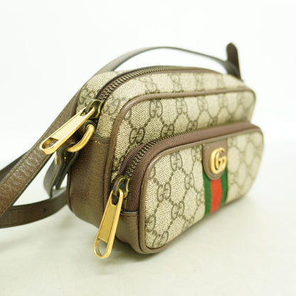 Gucci Shoulder Bag Ophidia Brown Gold — view 2