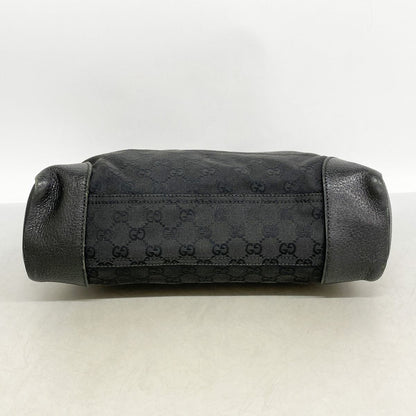 Gucci Shoulder Bag GG Canvas Black Silver — view 3