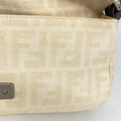 Fendi Handbag Zucca Mamma Bucket Canvas Beige Silver — view 8