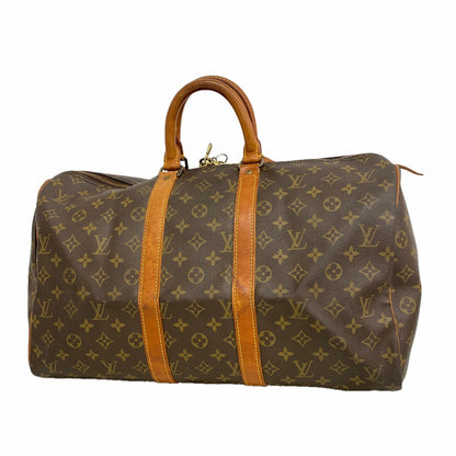 Louis Vuitton Boston Bag Monogram Keepall 45 Brown