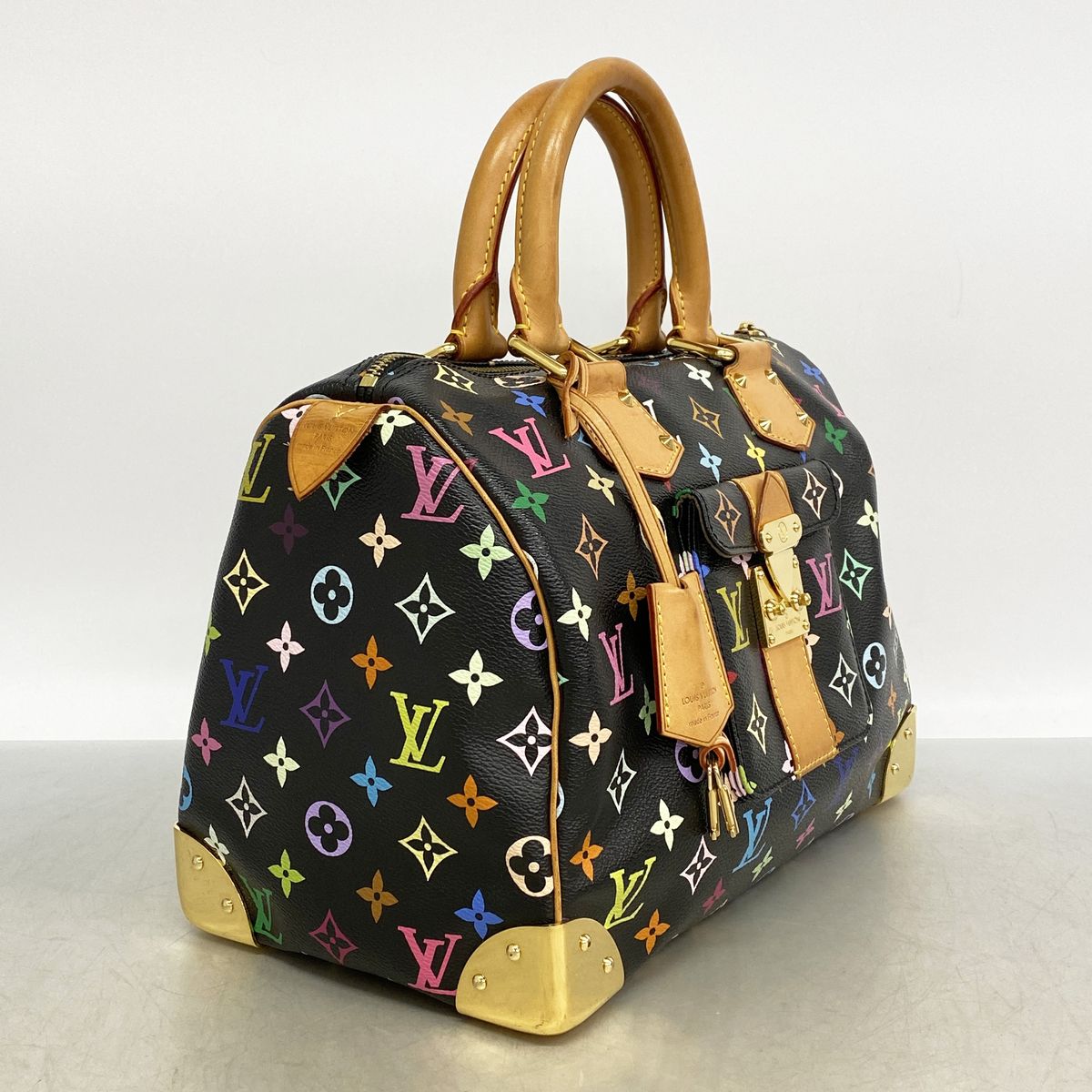Louis Vuitton Handbag Monogram Multicolor Speedy 30 Noir — view 2