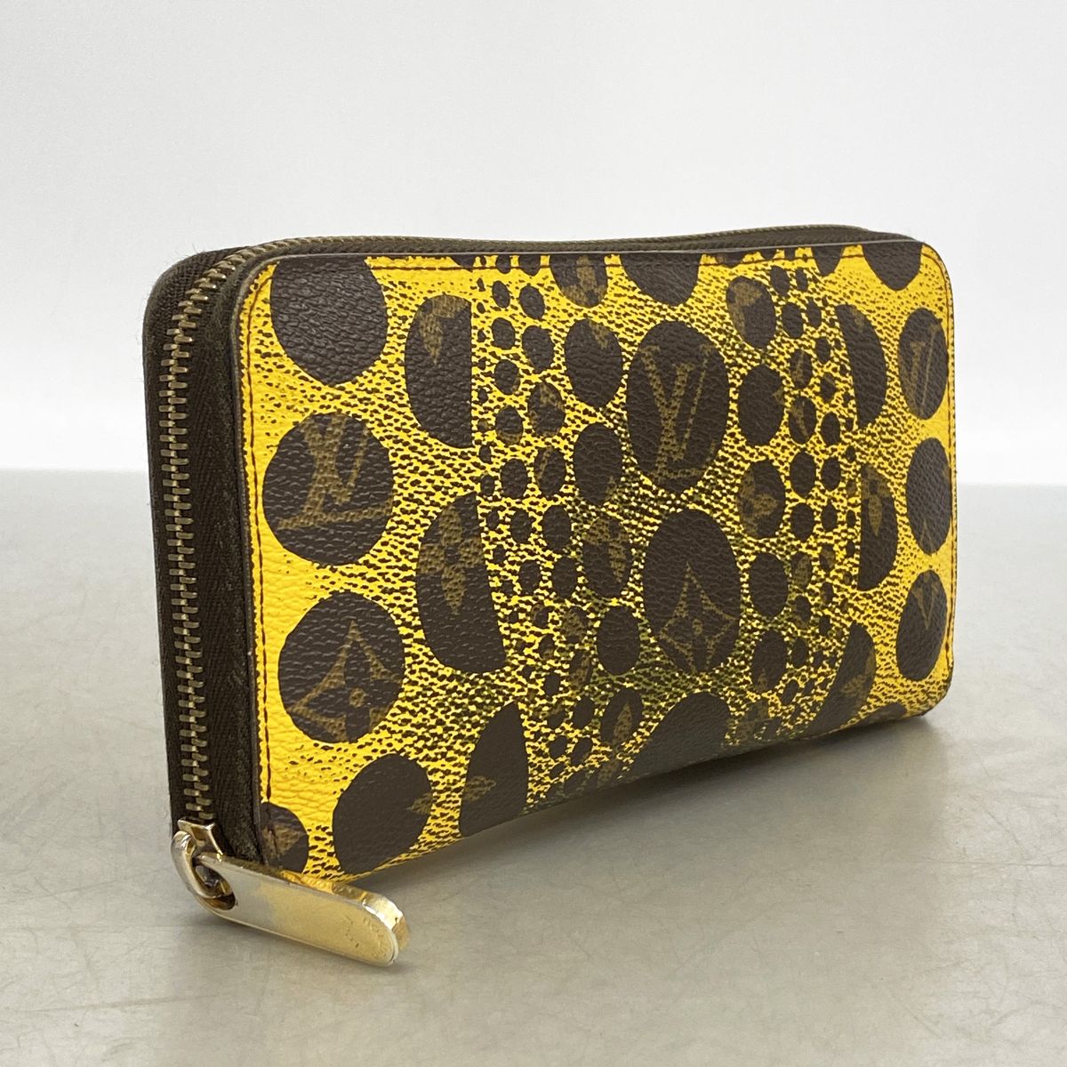 Louis Vuitton Wallet Monogram Pumpkin Dot Yayoi Kusama Zippy Jaune — view 2