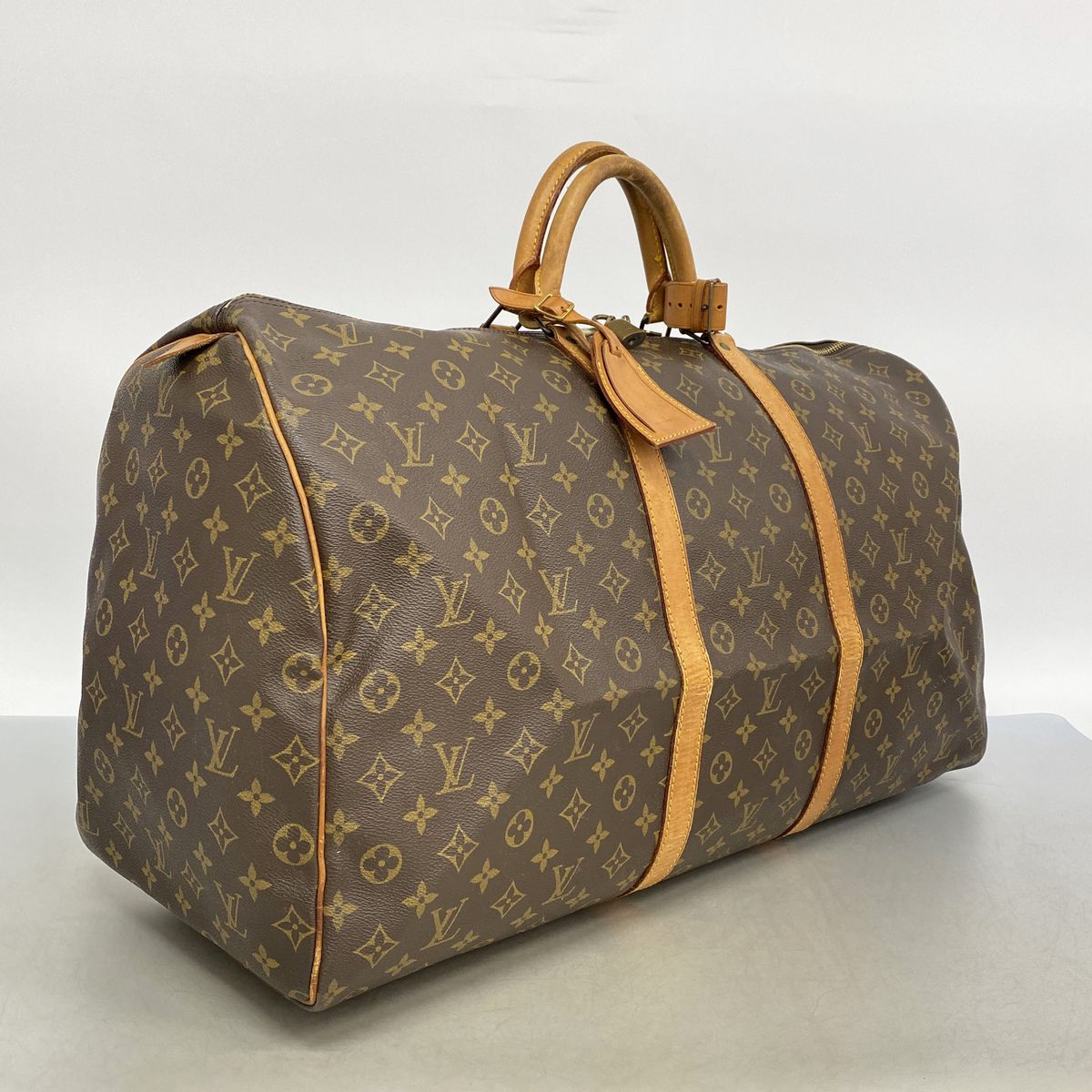 Louis Vuitton Boston Bag Monogram Keepall 60 Brown — view 2