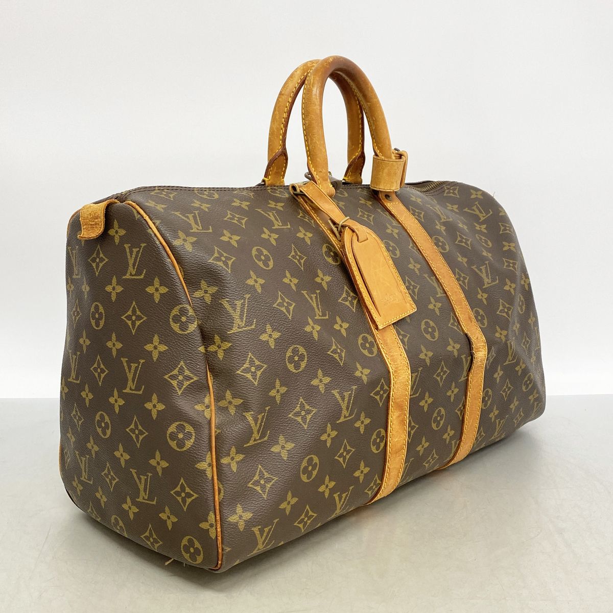 Louis Vuitton Boston Bag Monogram Keepall 45 Brown — view 2