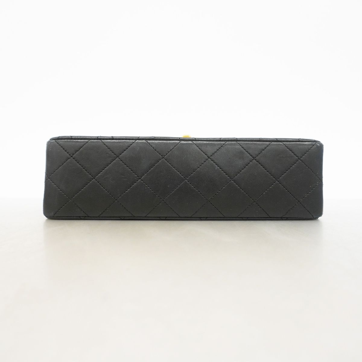 Chanel Shoulder Bag Quilted Lambskin Black Gold — view 3