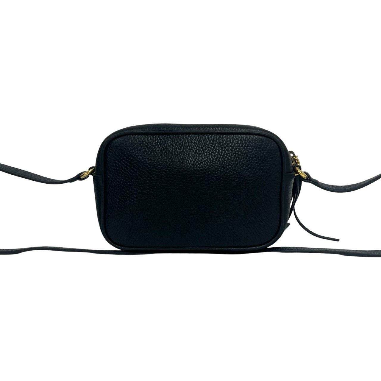 Gucci Soho Interlocking G Tassel Leather Mini Shoulder Bag Pochette Black — view 3
