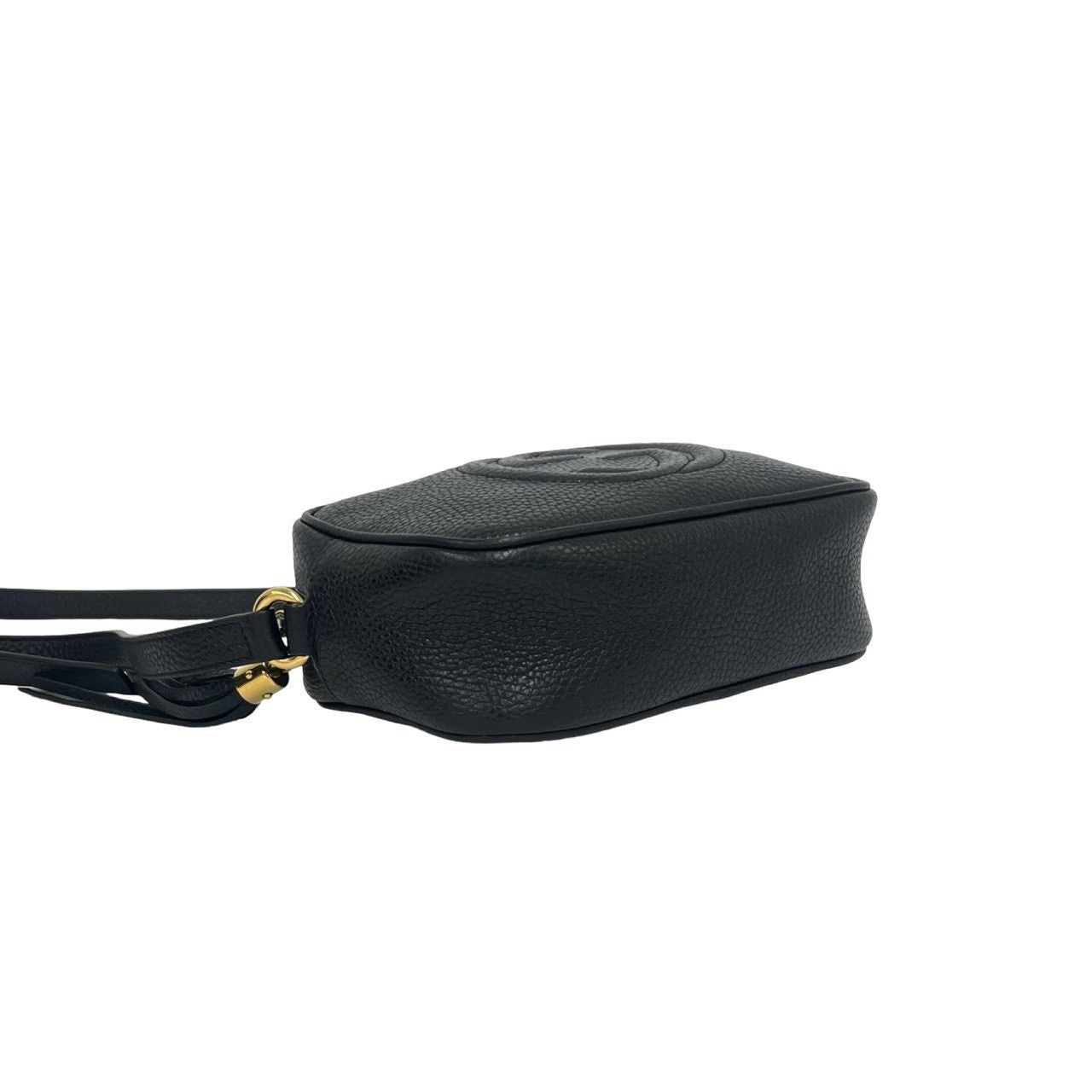 Gucci Soho Interlocking G Tassel Leather Mini Shoulder Bag Pochette Black — view 7