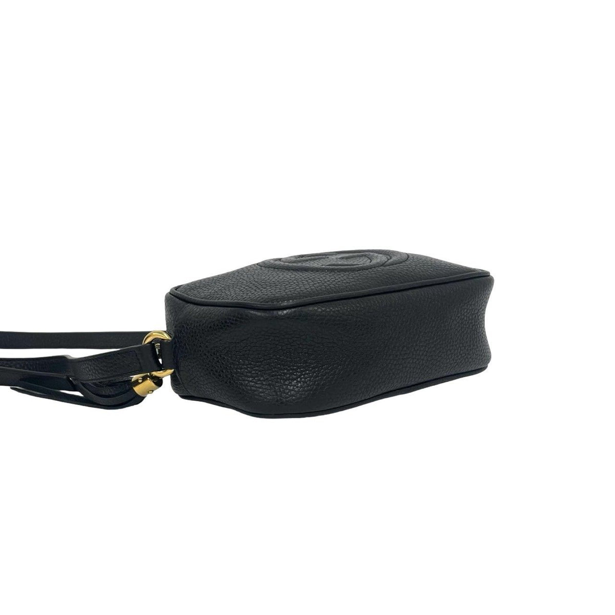Gucci Soho Interlocking G Tassel Leather Mini Shoulder Bag Pochette Black — view 7