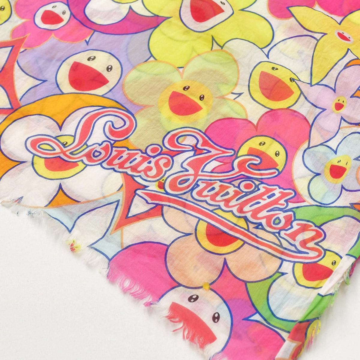 Louis Vuitton Cosmic Blossom Large Shawl Pareo Takashi Murakami Monogram Motif — view 3