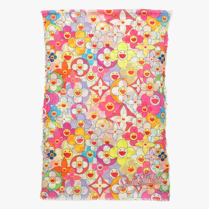 Louis Vuitton Cosmic Blossom Large Shawl Pareo Takashi Murakami Monogram Motif — view 2