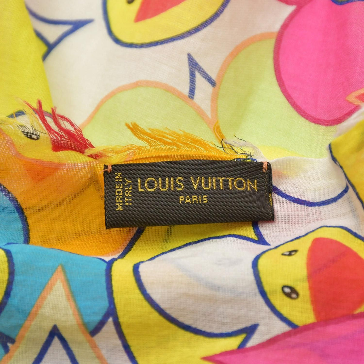 Louis Vuitton Cosmic Blossom Large Shawl Pareo Takashi Murakami Monogram Motif — view 6