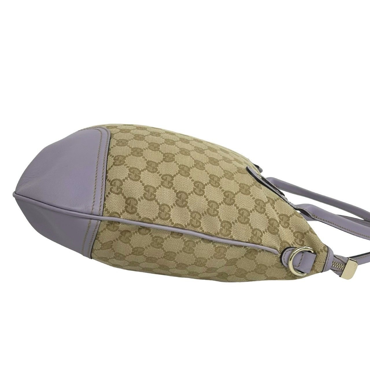 Gucci Princy GG Logo Pattern Canvas Leather 2-Way Shoulder Bag Tote Brown — view 6