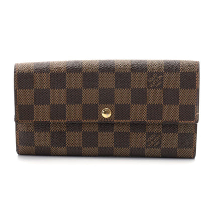 Louis Vuitton Portefeuille Sarah Damier Wallet Canvas Brown