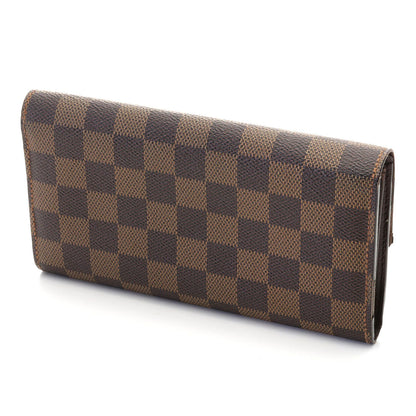 Louis Vuitton Portefeuille Sarah Damier Wallet Canvas Brown — view 2