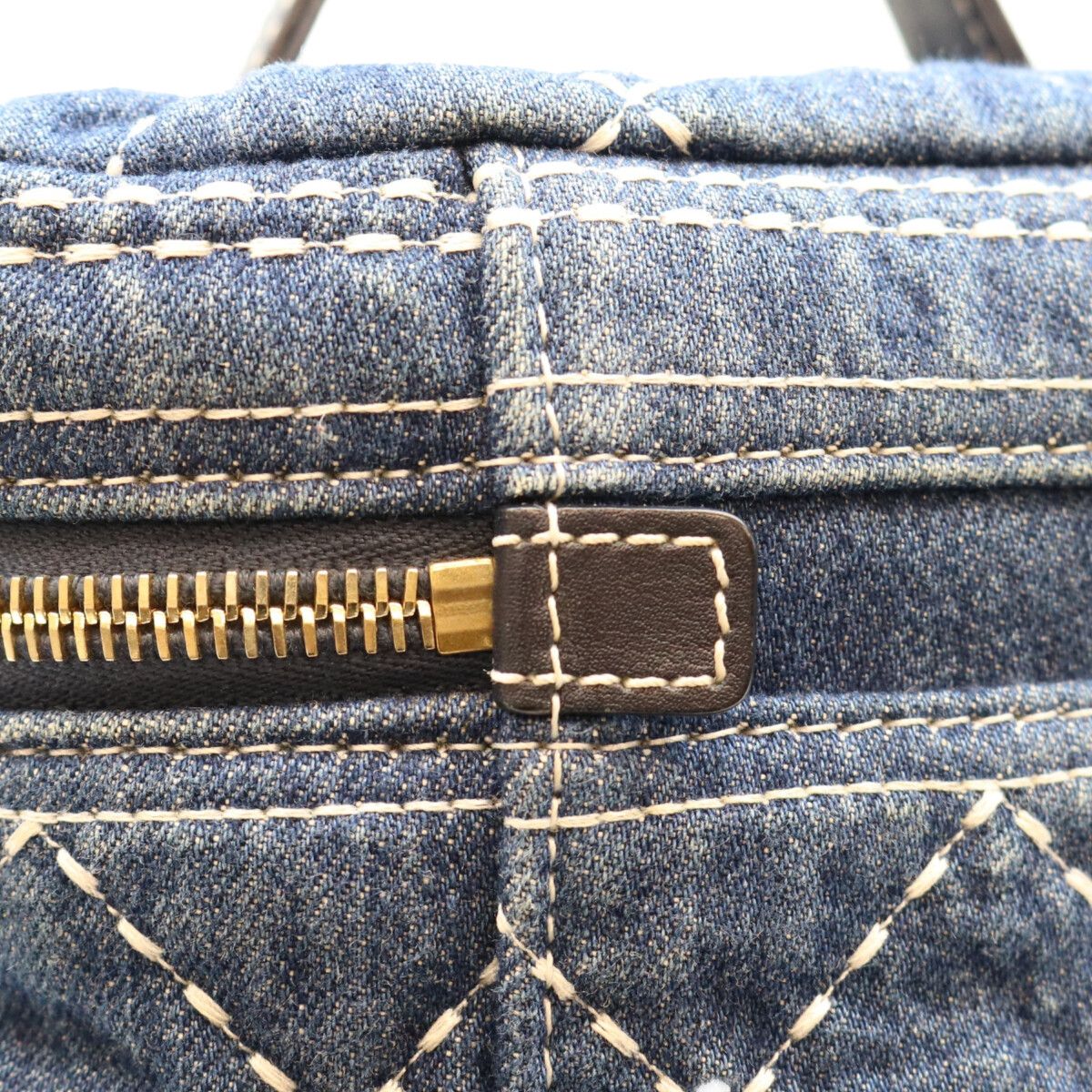 Chanel Blue Denim Wild Stitch Handle Vanity Shoulder Bag — view 8