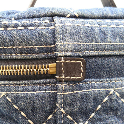 Chanel Blue Denim Wild Stitch Handle Vanity Shoulder Bag — view 8