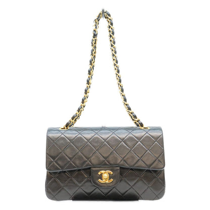 Chanel Black Lamb Quilted 23 Shoulder Bag