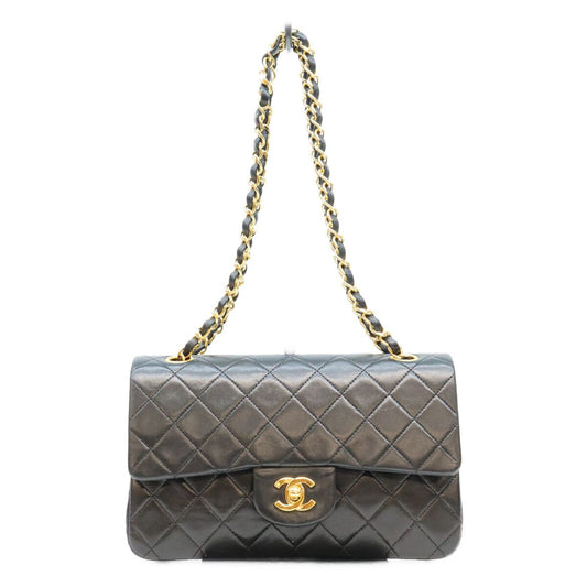 Chanel Black Lamb Quilted 23 Shoulder Bag