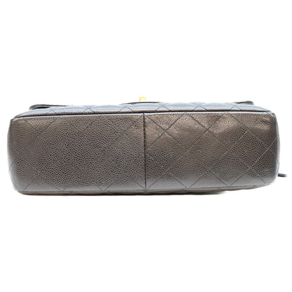 Chanel Black Caviar Single Maxi Quilted 30 Shoulder Bag — view 5
