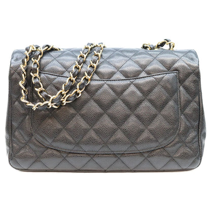 Chanel Black Caviar Single Maxi Quilted 30 Shoulder Bag — view 3