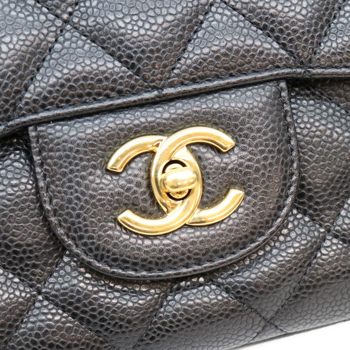 Chanel Black Caviar Single Maxi Quilted 30 Shoulder Bag — view 7
