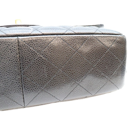 Chanel Black Caviar Single Maxi Quilted 30 Shoulder Bag — view 6