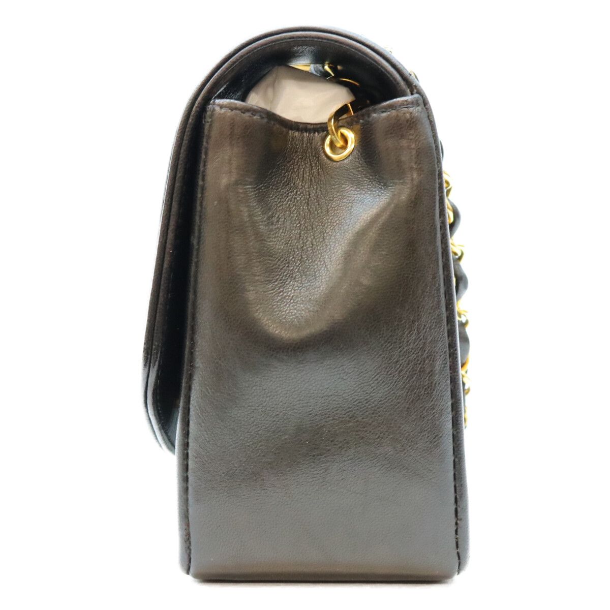Chanel Black Quilted Lambskin Gold Shoulder Bag — view 2