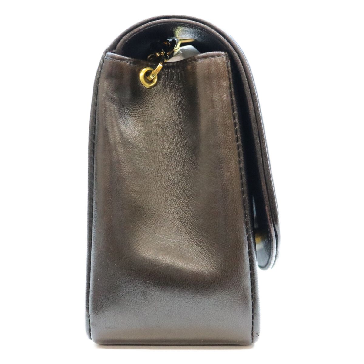 Chanel Black Quilted Lambskin Gold Shoulder Bag — view 4