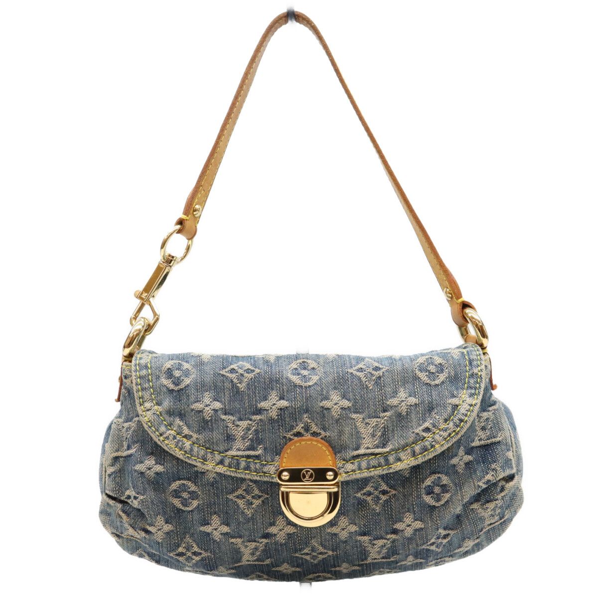 Louis Vuitton Monogram Denim Mini Pleaty Shoulder Bag